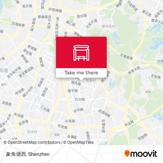 象角塘西 map