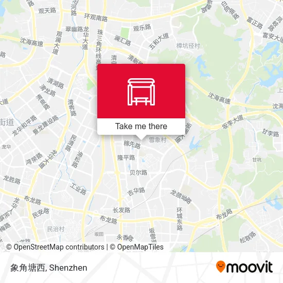 象角塘西 map