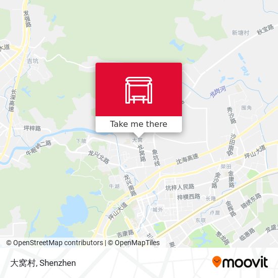 大窝村 map
