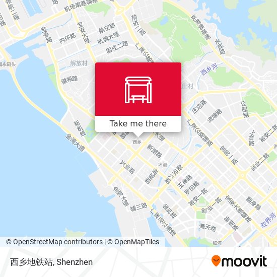 西乡地铁站 map