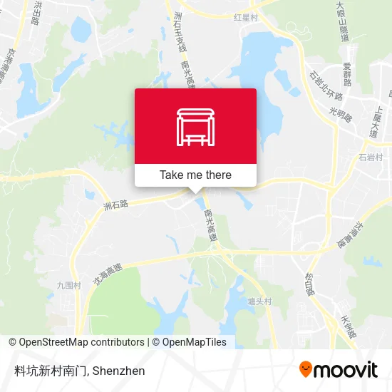 料坑新村南门 map
