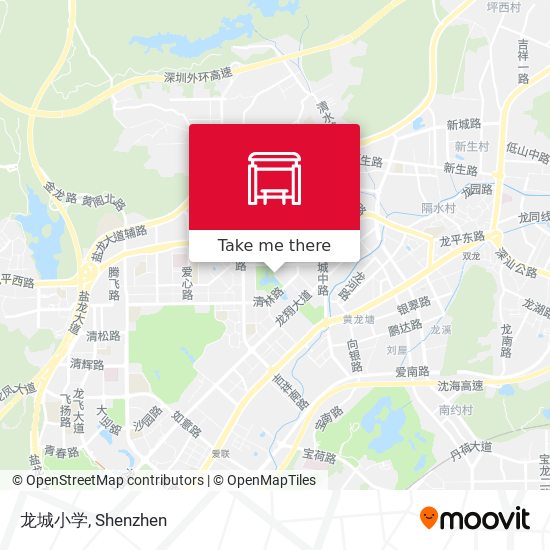 龙城小学 map