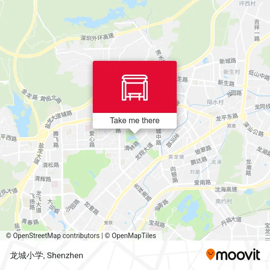龙城小学 map