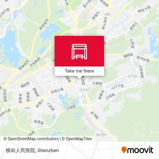 横岗人民医院 map