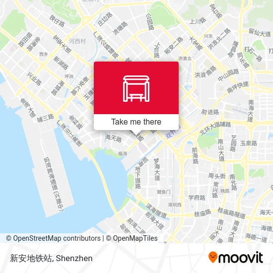 新安地铁站 map
