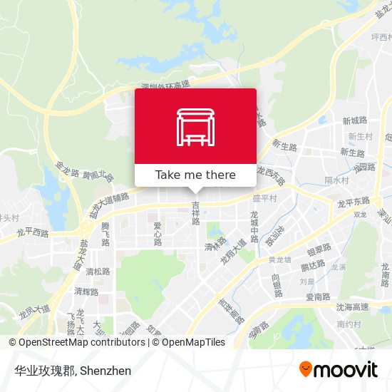 华业玫瑰郡 map