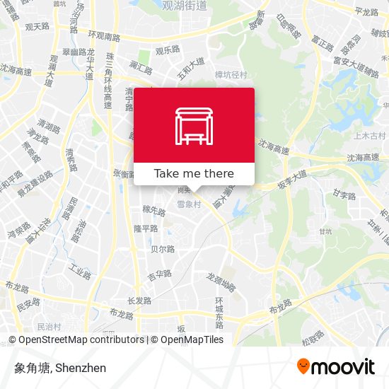 象角塘 map