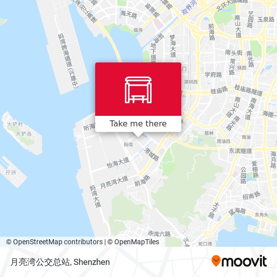 月亮湾公交总站 map