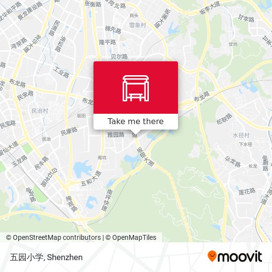 五园小学 map