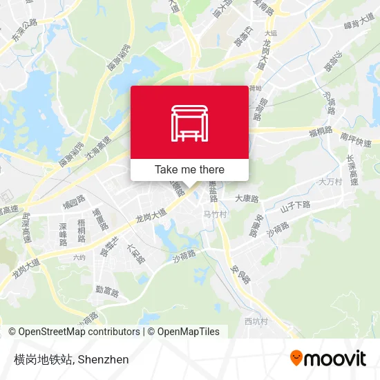横岗地铁站 map