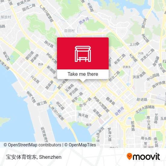 宝安体育馆东 map