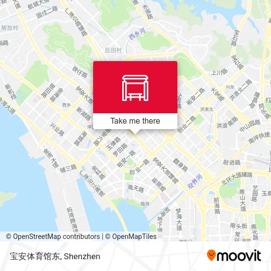 宝安体育馆东 map
