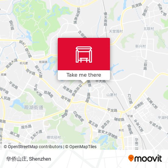 华侨山庄 map