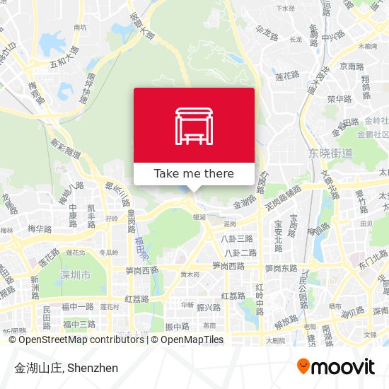 金湖山庄 map