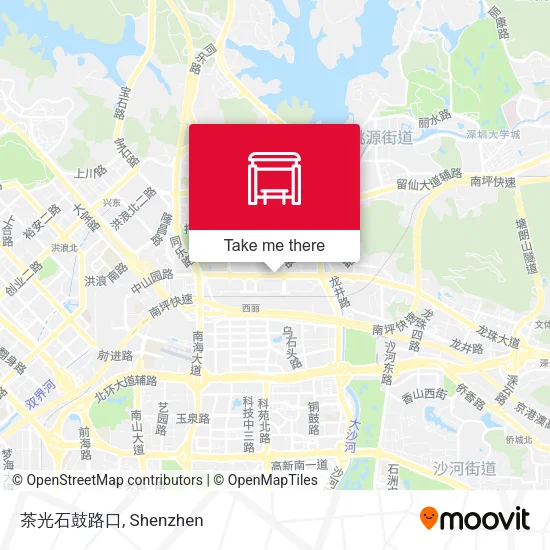 茶光石鼓路口 map