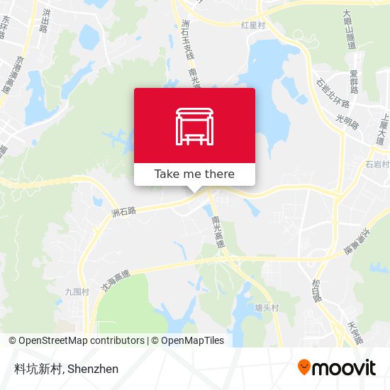 料坑新村 map