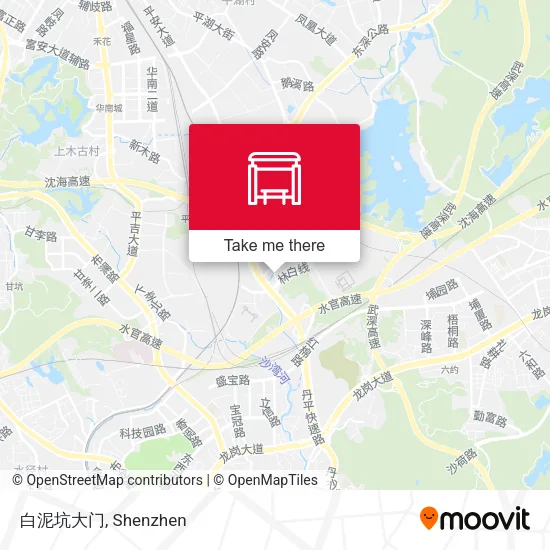 白泥坑大门 map