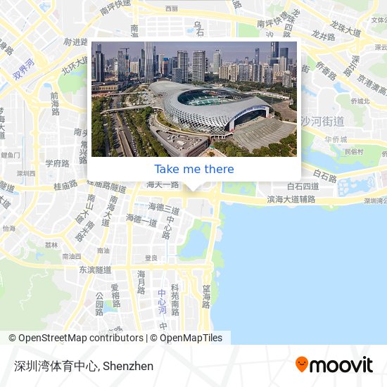 深圳湾体育中心 map