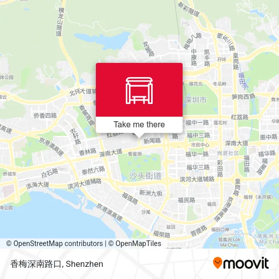 香梅深南路口 map