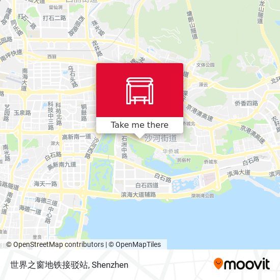世界之窗地铁接驳站 map