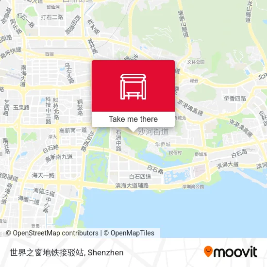 世界之窗地铁接驳站 map