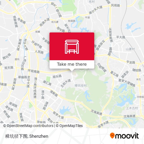 樟坑径下围 map