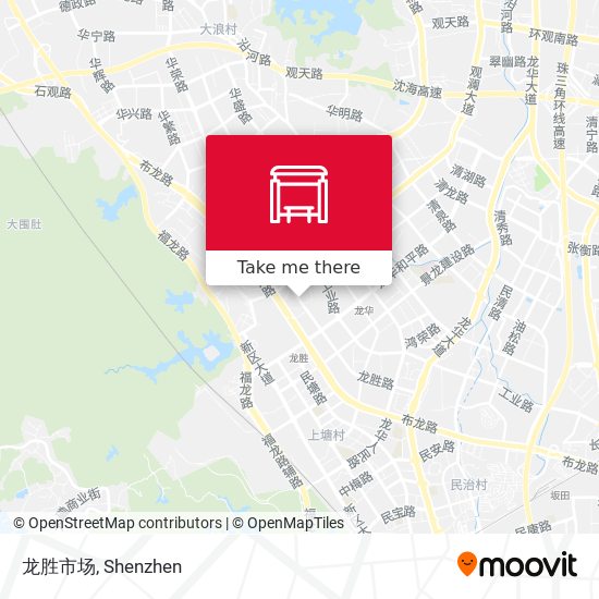 龙胜市场 map