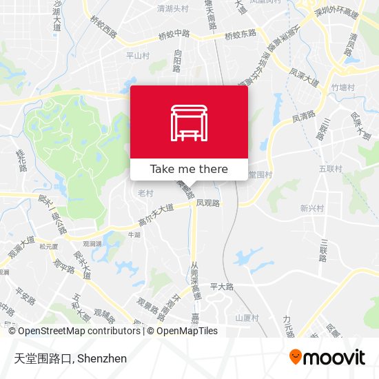 天堂围路口 map
