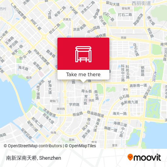 南新深南天桥 map