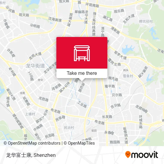 龙华富士康 map
