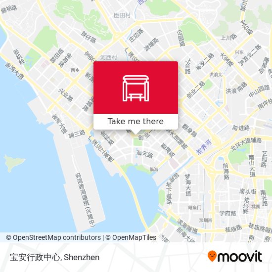 宝安行政中心 map