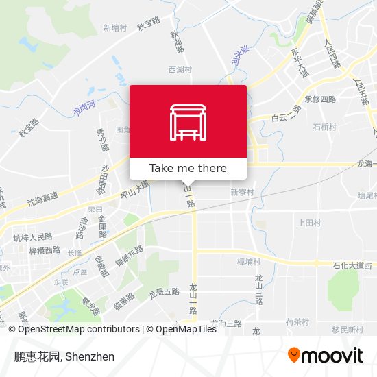 鹏惠花园 map