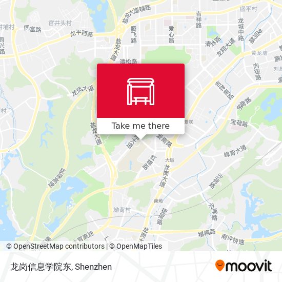 龙岗信息学院东 map