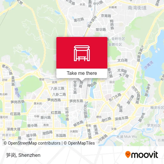 笋岗 map