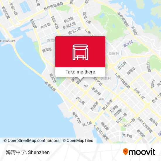海湾中学 map