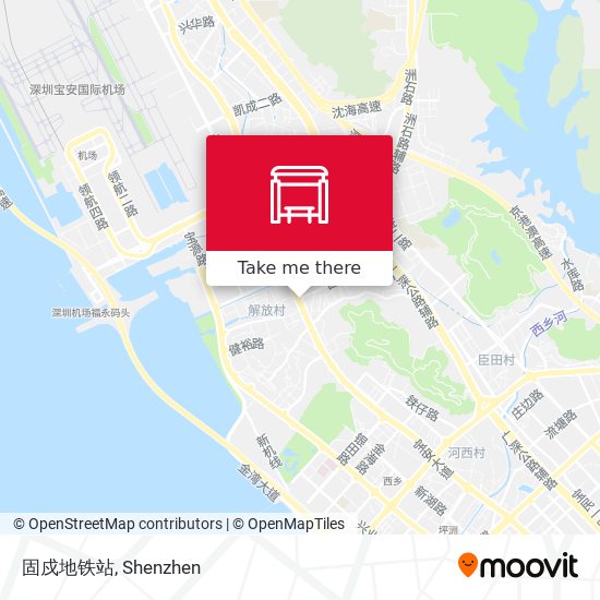 固戍地铁站 map