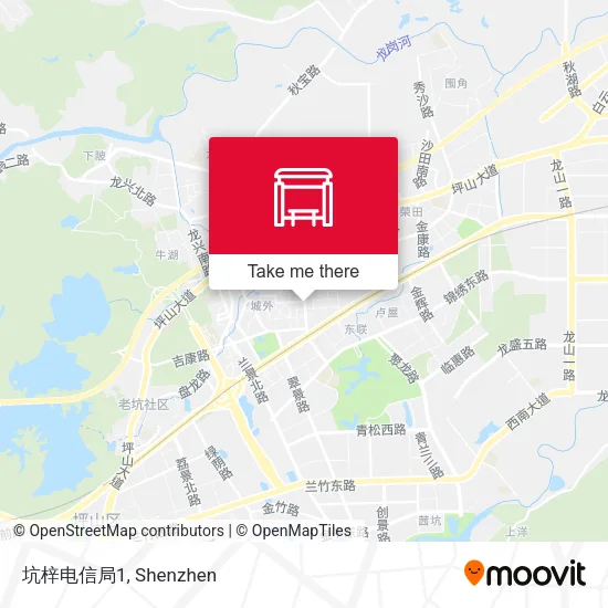 坑梓电信局1 map