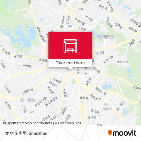 龙华花半里 map
