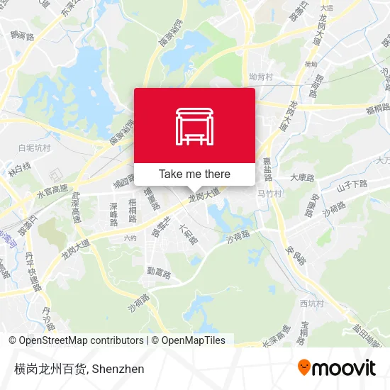 横岗龙州百货 map