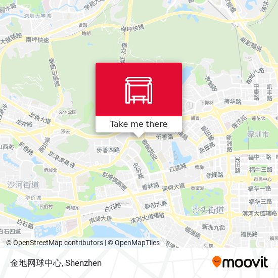 金地网球中心 map