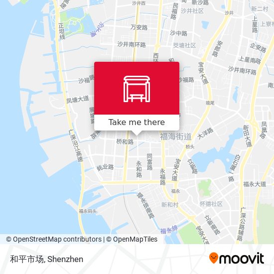 和平市场 map