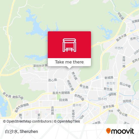 白沙水 map