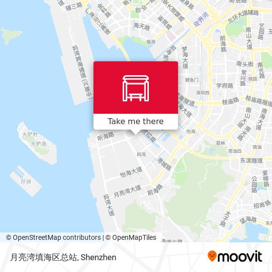 月亮湾填海区总站 map