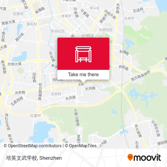 培英文武学校 map