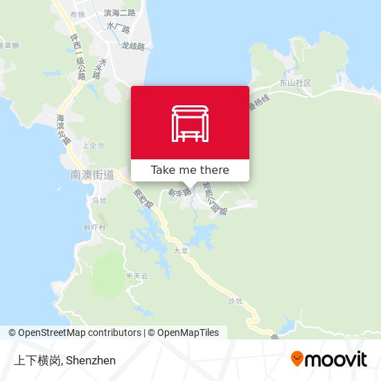 上下横岗 map