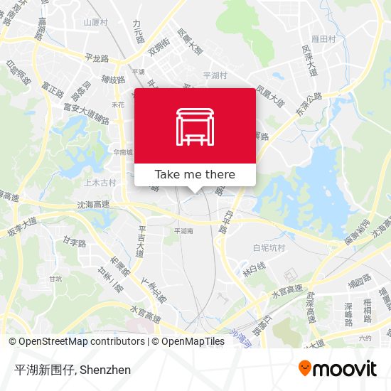 平湖新围仔 map