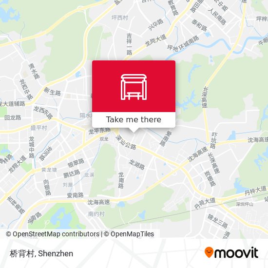 桥背村 map