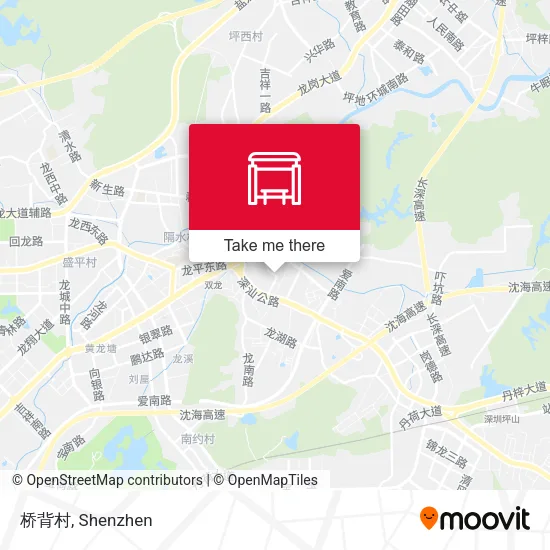 桥背村 map