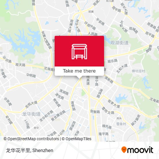 龙华花半里 map