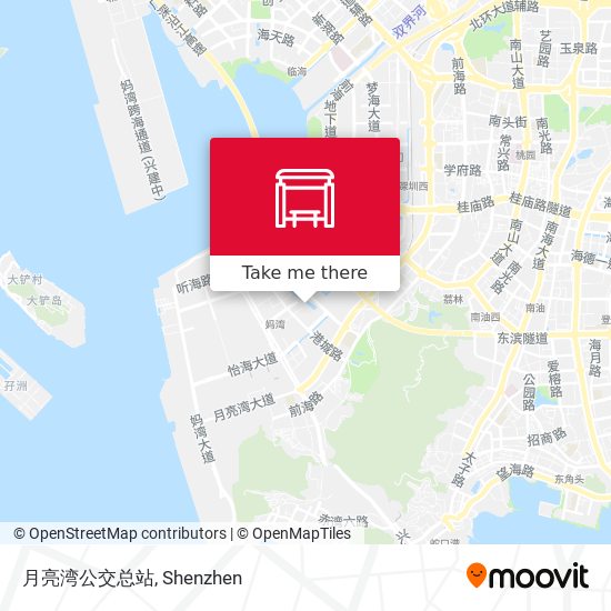 月亮湾公交总站 map
